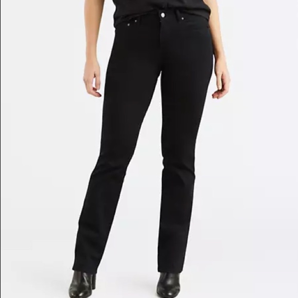 Levi’s 505 Black Straight Leg Denim Jeans sz 14